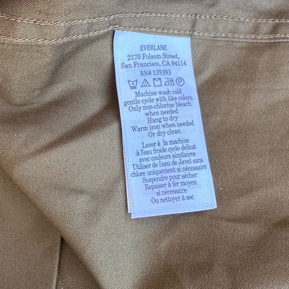 Everlane The Mac Coat Beech Women Size:XS NWT Button Front Classic - Picture 11 of 15